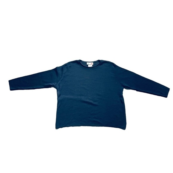 VINTAGE Creation Maria Lisa pullover knit sweater navy blue long sleeve size XL - Picture 5 of 9
